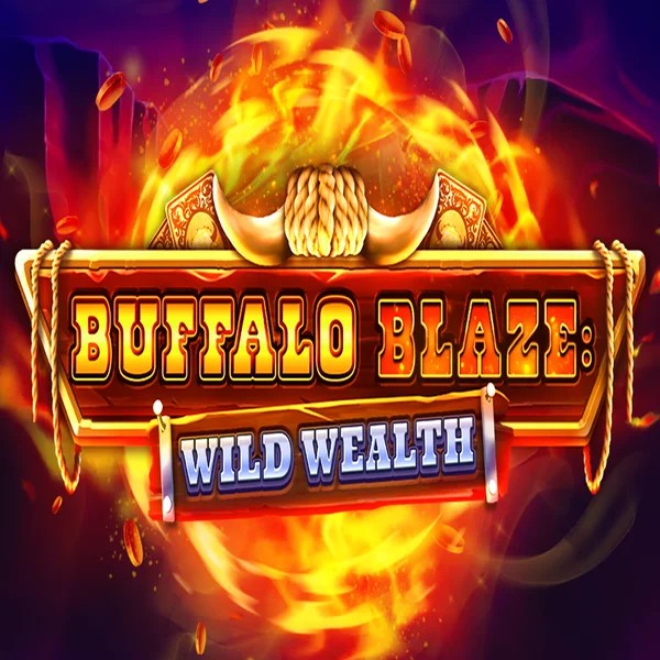 Buffalo Blaze Wild Wealth logo by OctoPlay at Wild Robin Casino
