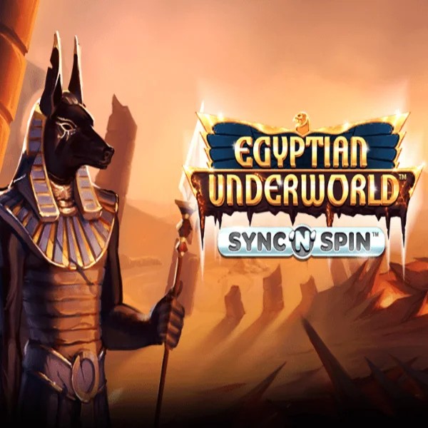 Egyptian Underworld slot logo by Greentube at Wild Robin Casino