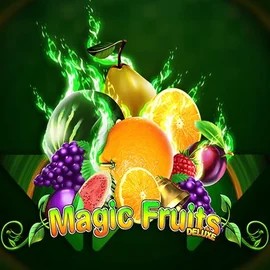 Magic Fruits Deluxe online game logo by Wazdan on wilds-robin.co.nl