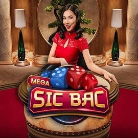 Mega Sic Bac slot logo by Pragmatic Play at Wild Robin Casino