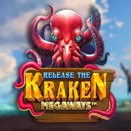 Release the Kraken Megaways logo by Pragmatic Play at Wild Robin Casino