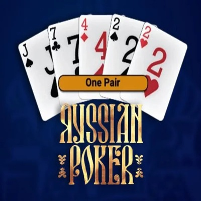 Russian Poker slot visual from OneTouch Games available on wilds-robin.co.nl